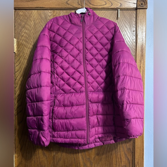ZeroXposur 2X hot pink zip up quilted jacket with hood - Picture 1 of 6